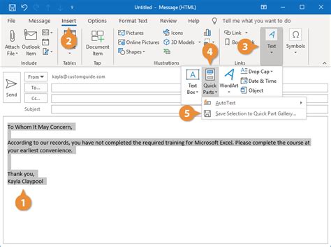 autotext in outlook|how to insert autotext in word.